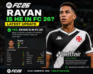 Read more about the article Rayan Football Player: Is He in FC 26? Latest Update
