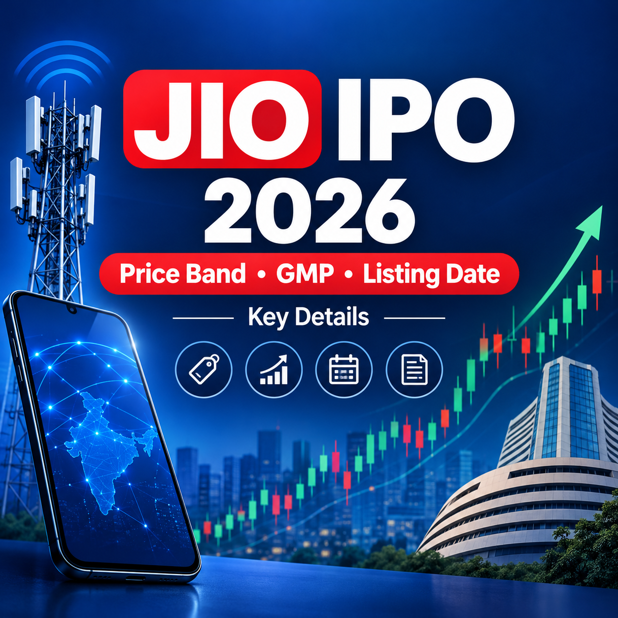 Read more about the article Jio IPO 2026: Price Band, GMP, Listing Date & Key Details